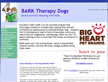 Tablet Screenshot of barkdogs.org